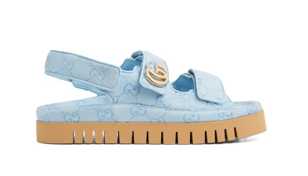Gucci Sandal Dooble GG Blue