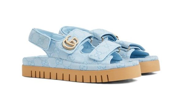 Gucci Sandal Dooble GG Blue