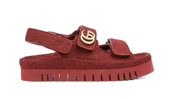 Gucci Sandal Dooble GG Burdeos