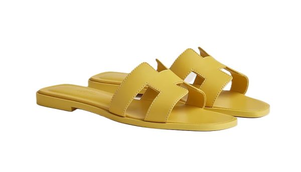 Hermes Sandal Oran Jaune Imperial