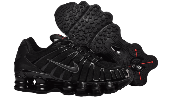 Nike Shox TL Negras Rojo