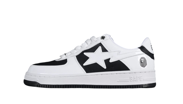 Bapesta Low Patent Leather Pack Black