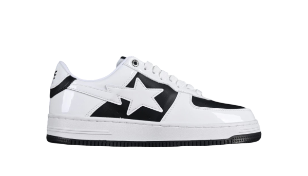 Bapesta Low Patent Leather Pack Black