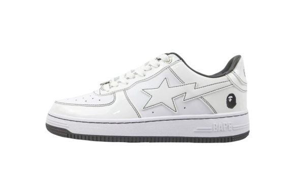 Bapesta Low White Black