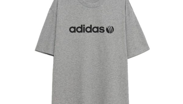 Camiseta Básica Gris Logo Adidas