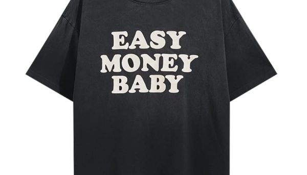 Camiseta Amiri Negra Easy Money Baby