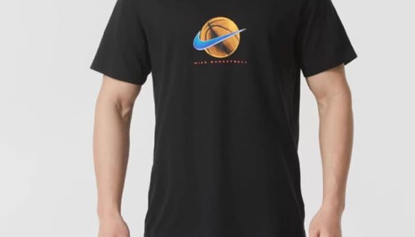 Camiseta Nike Negro Basketball Logo