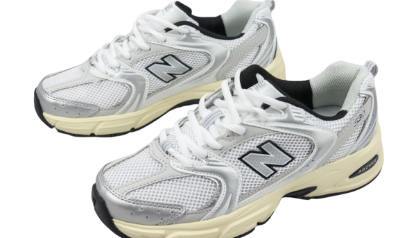 New Balance 530 White Metallic Silver