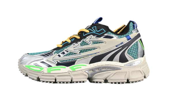 Off White Be Right Grey Green Yellow