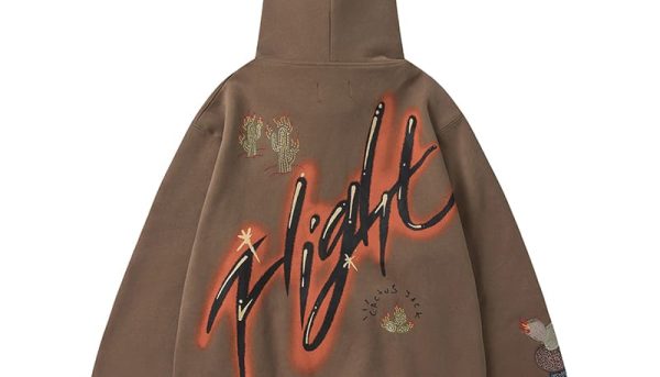 Sudadera Travis Scott Flight Marron