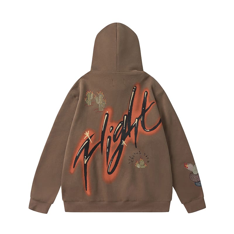 Sudadera Travis Scott Flight Marron