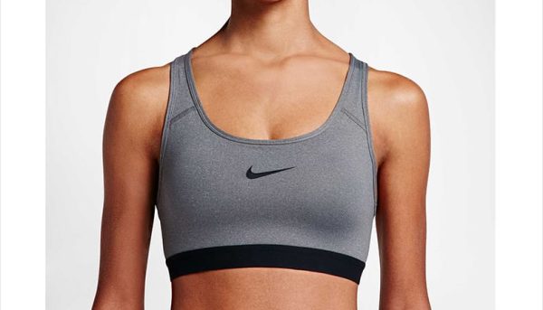 Top Nike Gris Logo Negro
