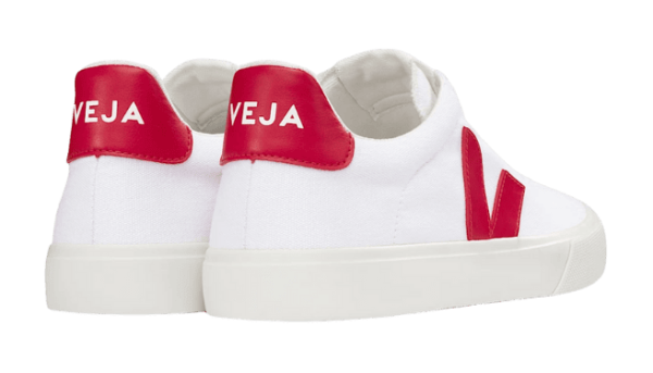 Veja Campo sneakers in white with a red V logo