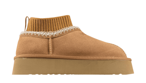 zuecos ugg tasman platform castaño