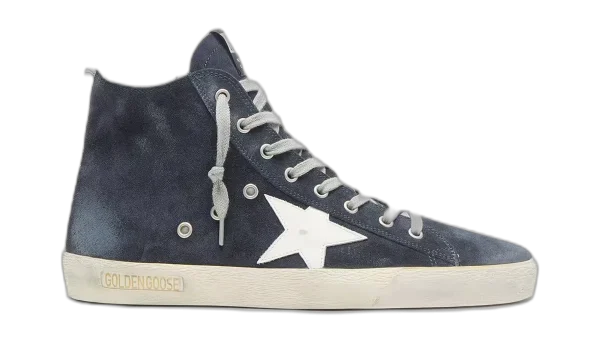 Golden Goose Azul Marino Estrella Blanca